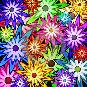 Background of flower power