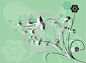 Background flower, vector