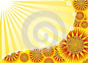 Background flower, vector