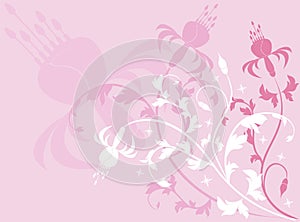 Background flower, vector