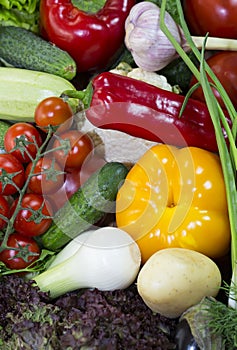 Background of fresh vegetables