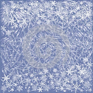 Background with frosty patterns