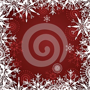 Background with frosty patterns