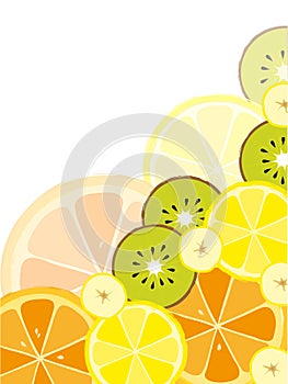 Background with fruits