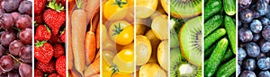 Background of fruits and vegetables. Healthy lifestyle. Fresh food