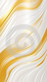 Background full frame, White and gold shiny painting, textured canvas , colorful line light  Generate AI