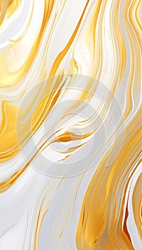 Background full frame, White and gold shiny painting, textured canvas , colorful line light  Generate AI