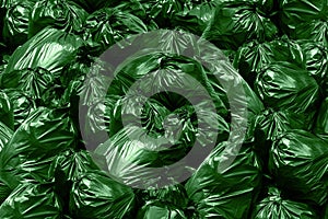 Background garbage dump Green garbage bags, Bin,Trash, Garbage, Rubbish, Plastic Bags pile