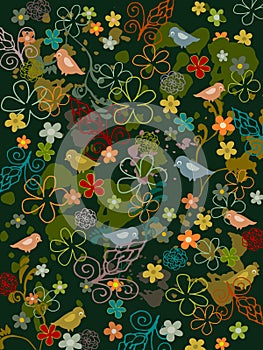 Background garden vector