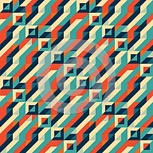 Background geometric design. Abstract seamless pattern. Mosaic graphic ornament. Diagonal structure.