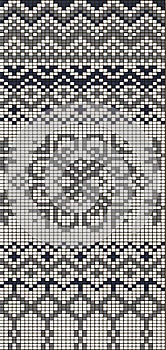 Background of geometric jacquard pattern photo