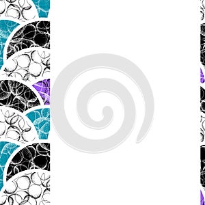 Background of geometric round shapes filled dots