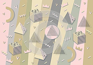 Background with geometric shapes