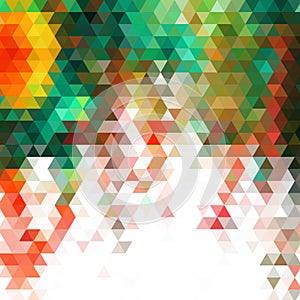 Background of geometric shapes. Colorful mosaic pattern. Retro triangle background. eps 10