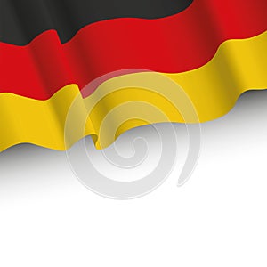 Background with Germany wavy flag