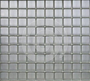 Background of glass blocks wall