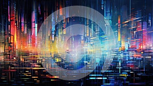 background glitch data flow