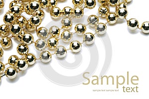 Background with gold chaplet photo