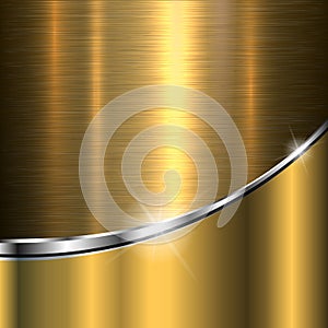 Background gold metal