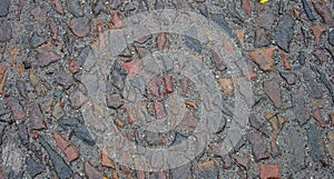 background of granite wet stones