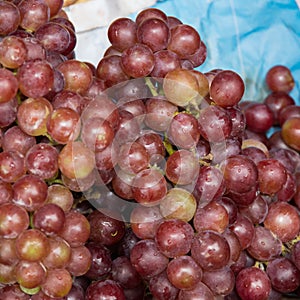 Background with grapes fruit in the southeast asia market part 2