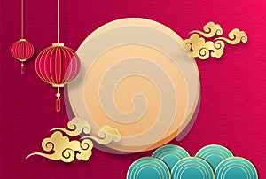 Background graphics for the Chinese Festival