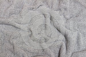 Background gray wool blanket or felt