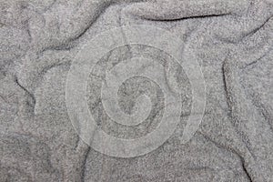 Background gray wool blanket or felt