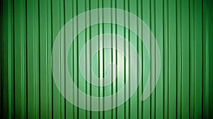 Background of green corrugated metal sheet