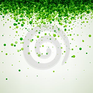 Background with green drops.