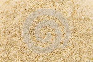 Background of Ground Blanched Almond Flour