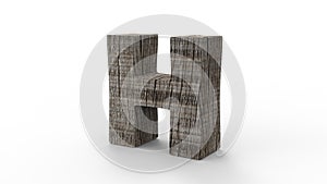 Background H wood 3d design