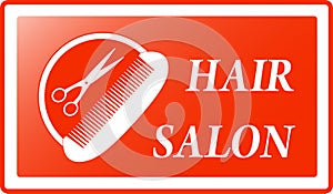 Background for hair salon sign
