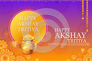 Background for Happy Akshay Tritiya religious festival of India celebration photo