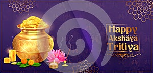 Background for Happy Akshay Tritiya religious festival of India celebration photo