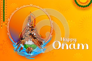 Background for Happy Onam festival of South India Kerala