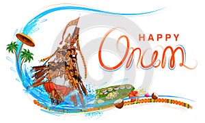 Background for Happy Onam festival of South India Kerala