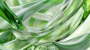 Background: Harmonic deformation in shades of green.