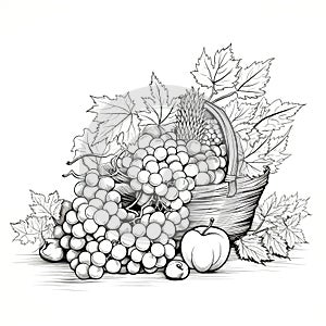 background Harvest cornucopia ai generated