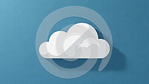 Background has a woven texture adding depth and contrast to the smooth