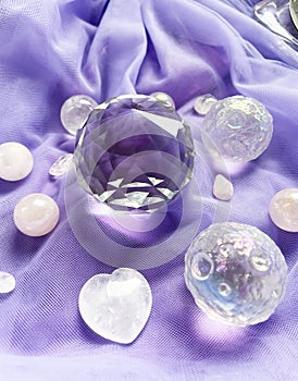 Background Healing minerals, crystal,
