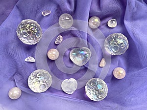 Background Healing minerals, crystal, diamond, stones, moon crystals