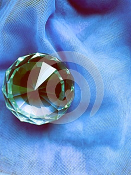 Background Healing minerals, green emerald, diamond, stones.