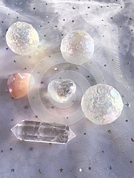 Background Healing minerals, stones, crystals
