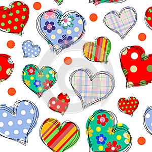 Background with hearts 1