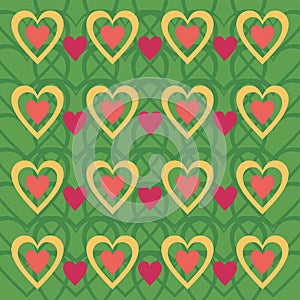 Background with hearts