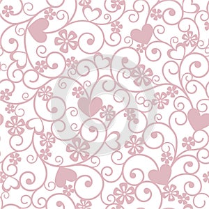 Background with hearts