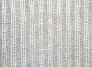 Background of the homespun cloth with white stripes