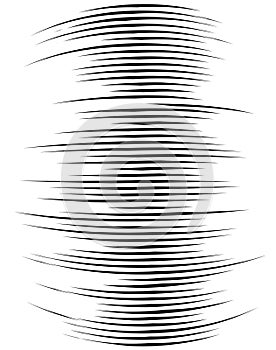 Background from horizontal stripes. Effect motion lines for comic book and manga. Template for web and print design