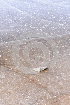 Background on ice in extreme closeups